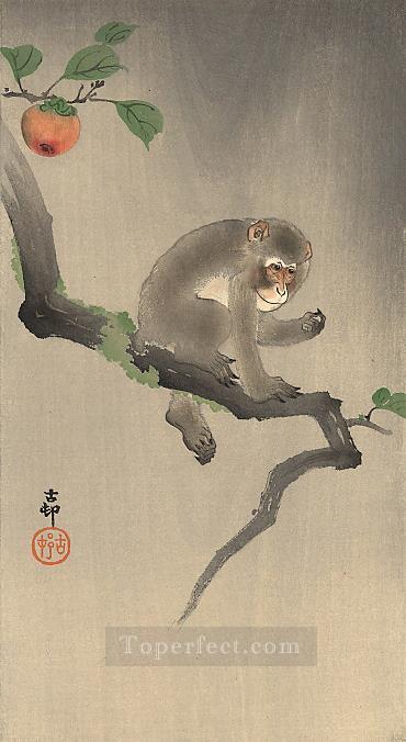 monkey on the tree Ohara Koson Shin hanga Oil Paintings